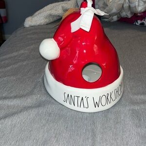 Rae Dunn SANTA'S WORKSHOP Santa Hat Decor *CHRISTMAS DECOR*- Dunn by Magenta